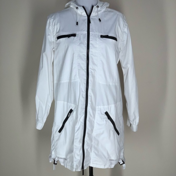 MICHAEL Michael Kors Jackets & Blazers - Michael Kors Full Zipper White Hooded Jacket